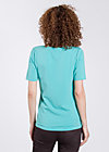 logo roundneck t-shirt, flying to the sky, Shirts, Turquoise