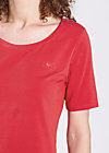 logo roundneck t-shirt, kisses with love, Shirts, Red