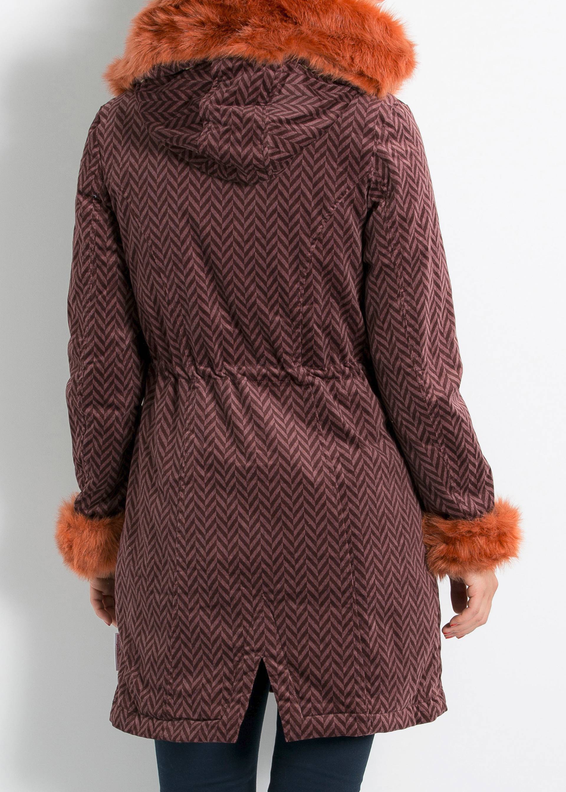 Winter Parka fake fox trottoir parka, magic spikes, Jackets & Coats, Purple