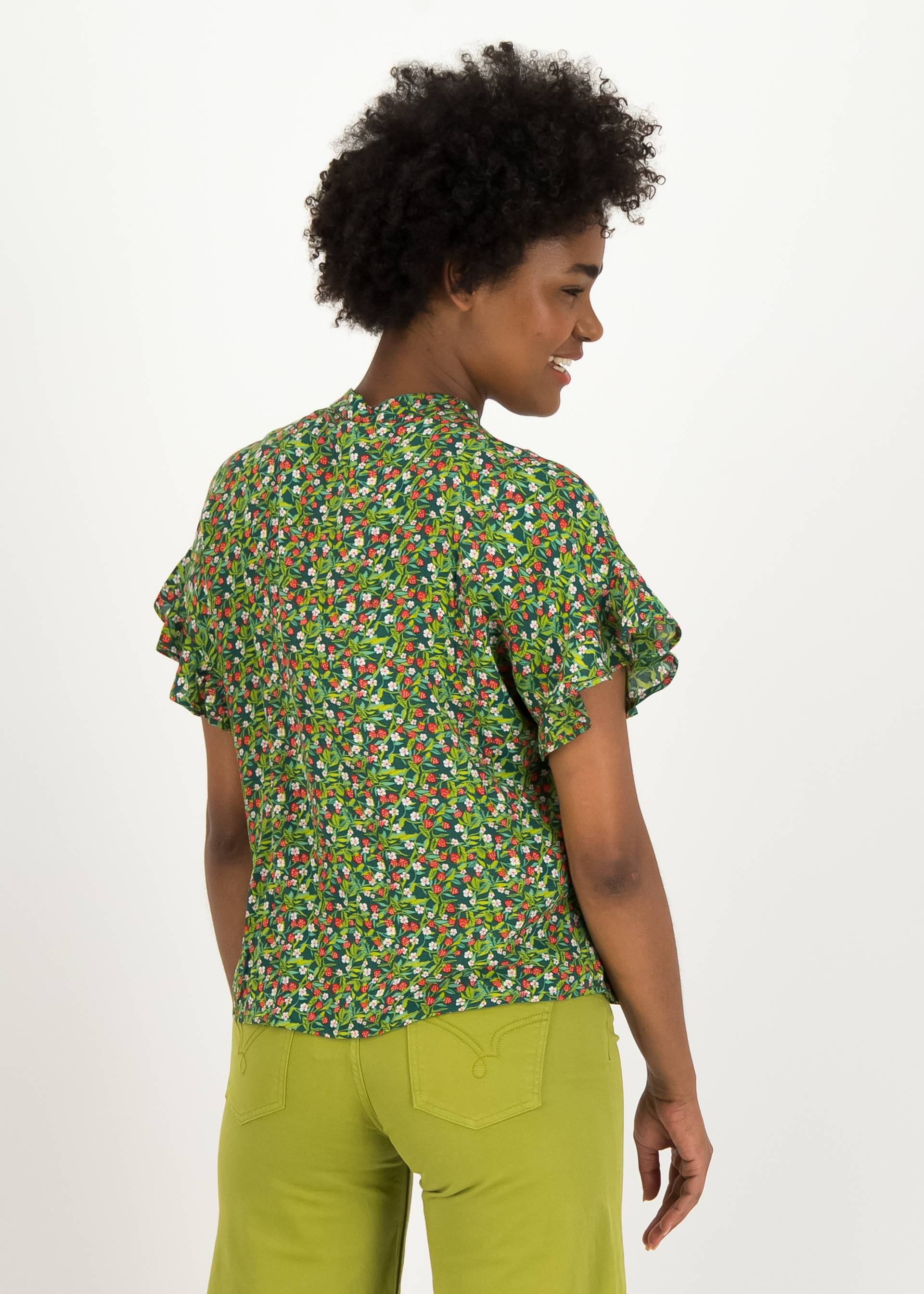 Sommerbluse Cubistic Romance, le jardin de grand-mère, Blusen & Tuniken, Grün