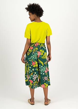 Culottes Flotte Culottes, peacock garden, Trousers, Green