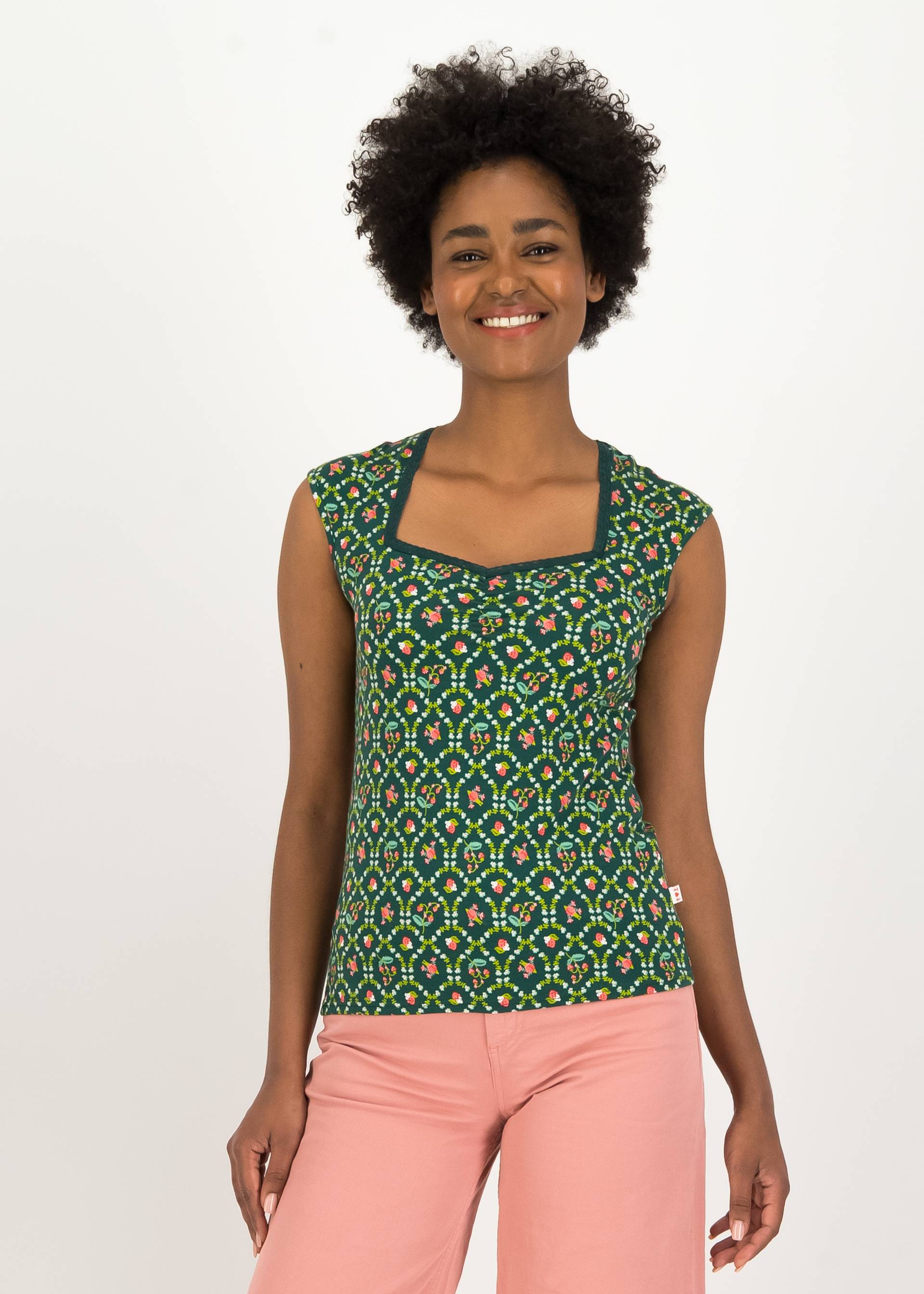 Sleeveless Top Let Romance Rule, l'escargot val&eacute;rie, Tops, Green