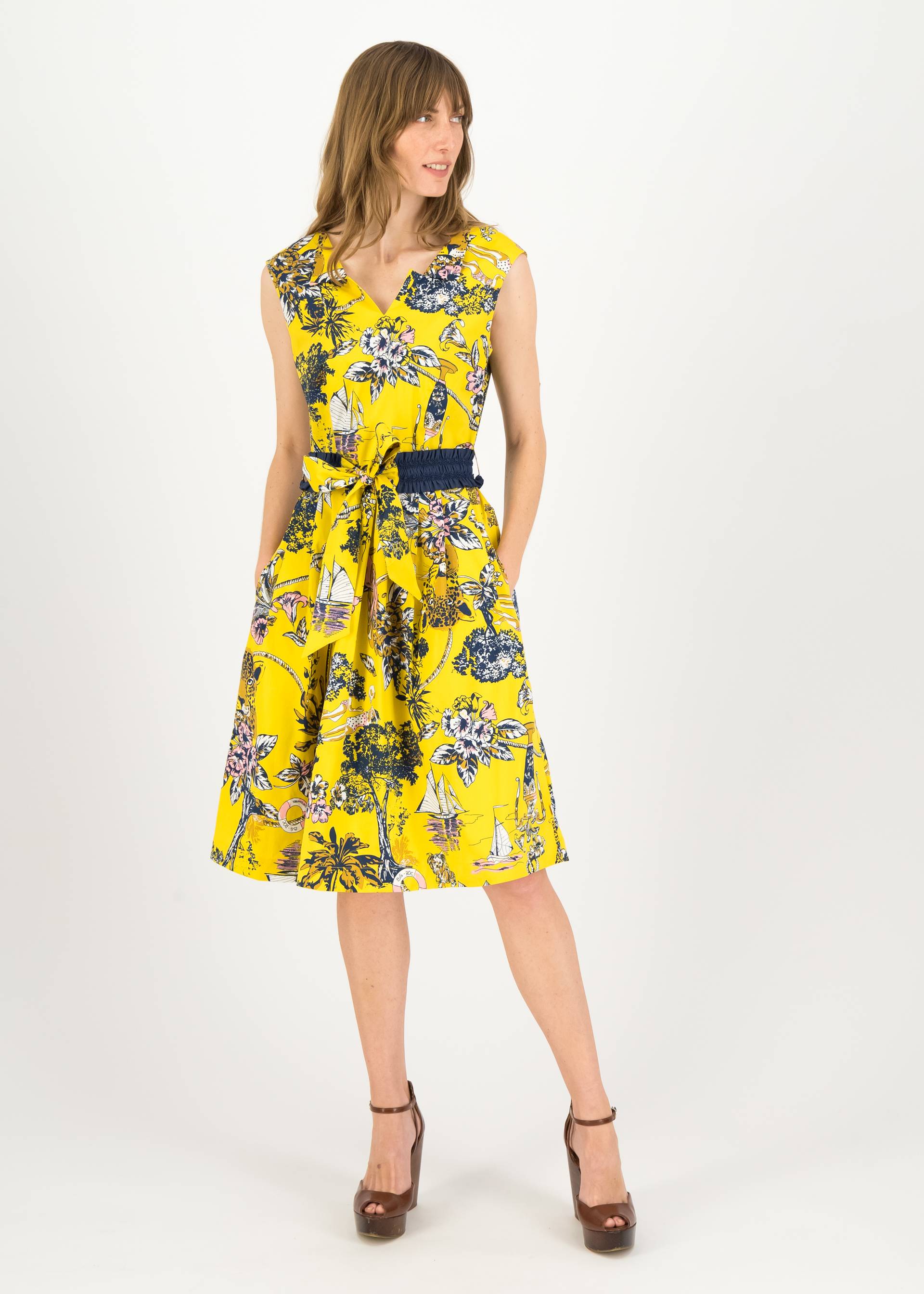 Sommerkleid Souvenir Avec Plaisir, royal &agrave; bord, Kleider, Gelb