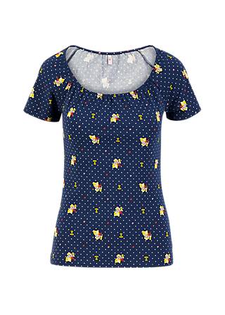 T-Shirt Vintage Heart, chien g&acirc;t&eacute;, Shirts, Blau