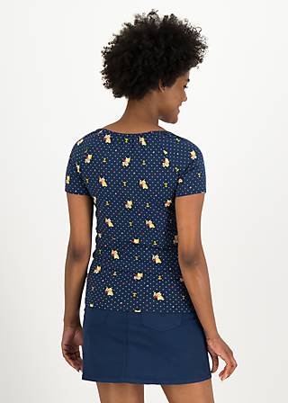 T-Shirt Vintage Heart, chien g&acirc;t&eacute;, Shirts, Blau