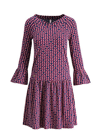 Jerseykleid dream of jeanny, always free for tea, Kleider, Blau