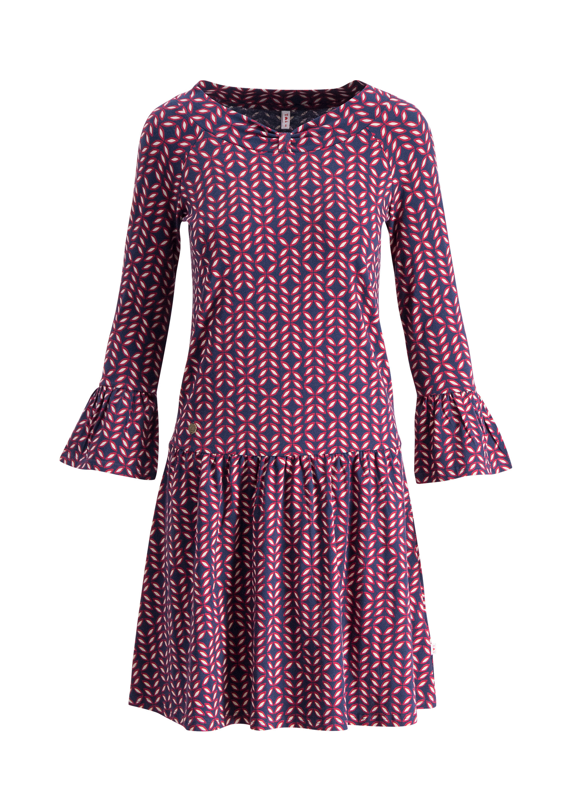 Jerseykleid dream of jeanny, always free for tea, Kleider, Blau