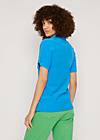 T-Shirt Terry Tiebreaker, cheerful modern blue, Shirts, Blue