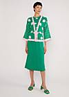 Summer Cardigan Mingle Mangle, artistic rose blossom, Knitted Jumpers & Cardigans, Green