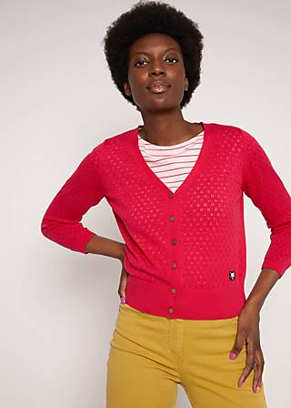 Cardigan Sweet Petite, traditional red knit, Strickpullover & Cardigans, Rot
