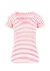 T-Shirt Vintage Heart, strawberry stripes, Tops, Pink