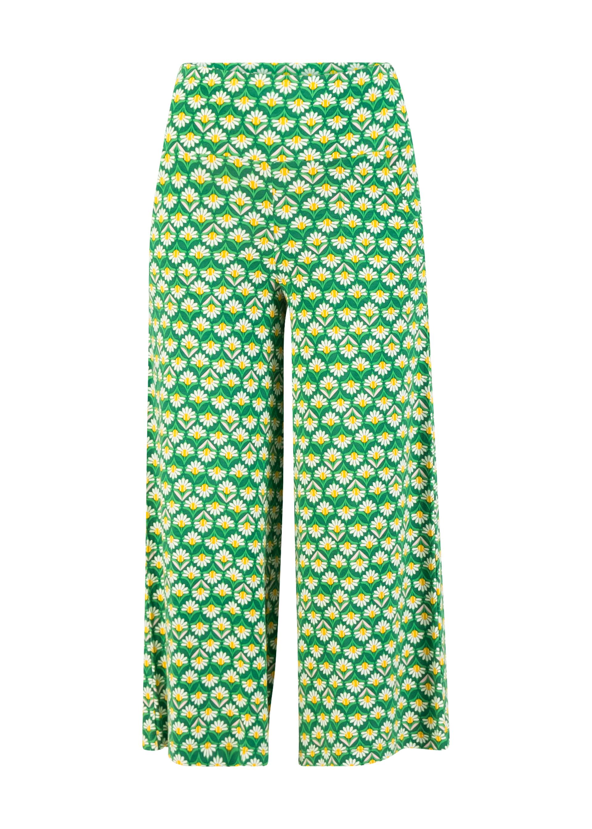 Culotte Cul de Berlin, lovely tennis daisy, Trousers, Green
