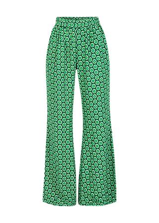 Flares Flarebunny, lively cute flower, Trousers, Green