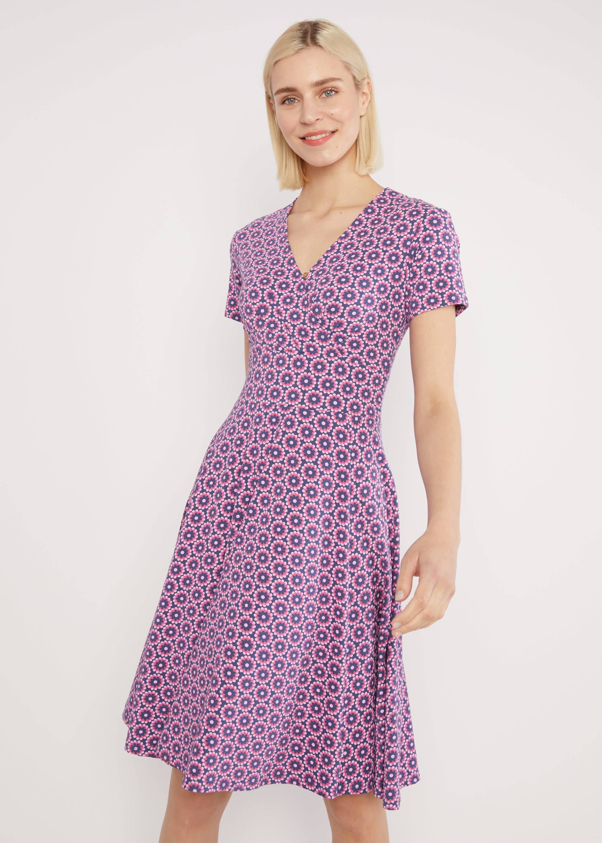 Freizeitkleid Shalala Tralala, love revolution flowers, Kleider, Blau