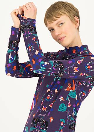 Longsleeve Lonely Lips Turtle, into the jungle, Tops, Purple