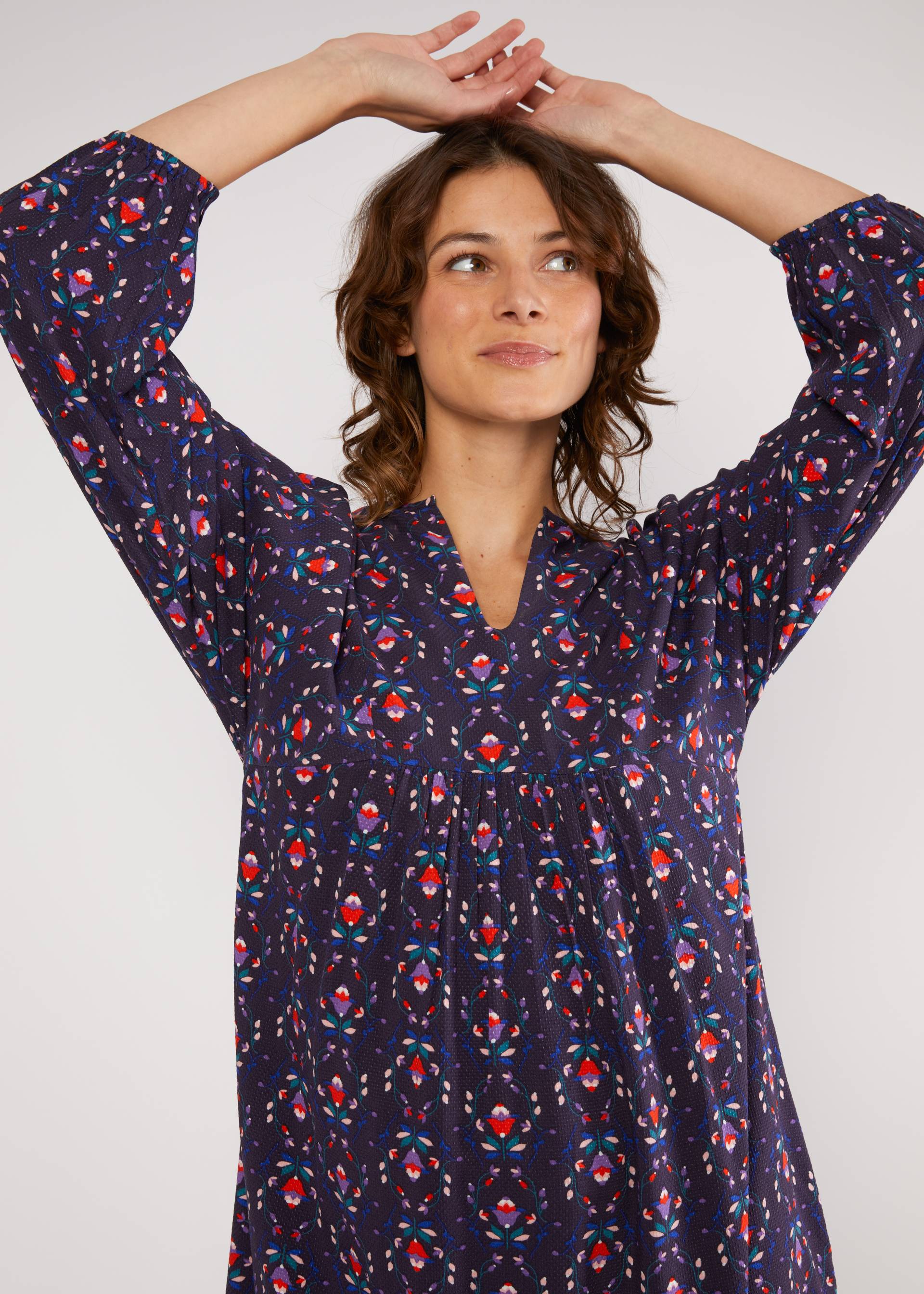 Herbstkleid Saint Tropen Short, braided flower, Kleider, Lila