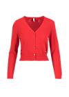 Cardigan Save the World, stunningly red knit, Strickpullover & Cardigans, Rot