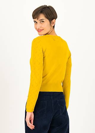 Cardigan Save the World, stunningly yellow knit, Strickpullover & Cardigans, Gelb