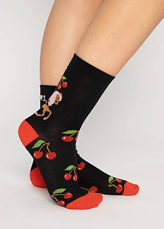 Cotton socks Sensational Steps, fantasy in my heart socks, Socks, Black