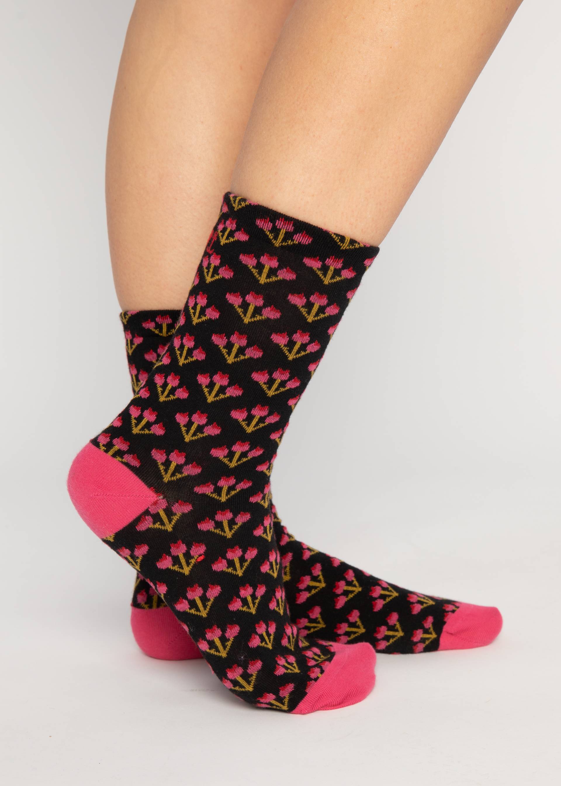 Baumwollsocken Sensational Steps, romantic sunset socks, Socken, Schwarz
