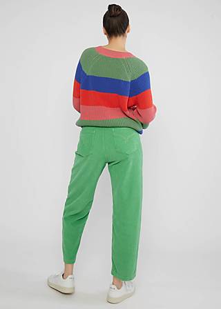Corduroy Pants High Waist Olotte, light green light life, Trousers, Green