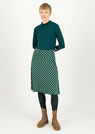 Jersey Skirt Daily Poetry, magic spell mirror, Skirts, Green