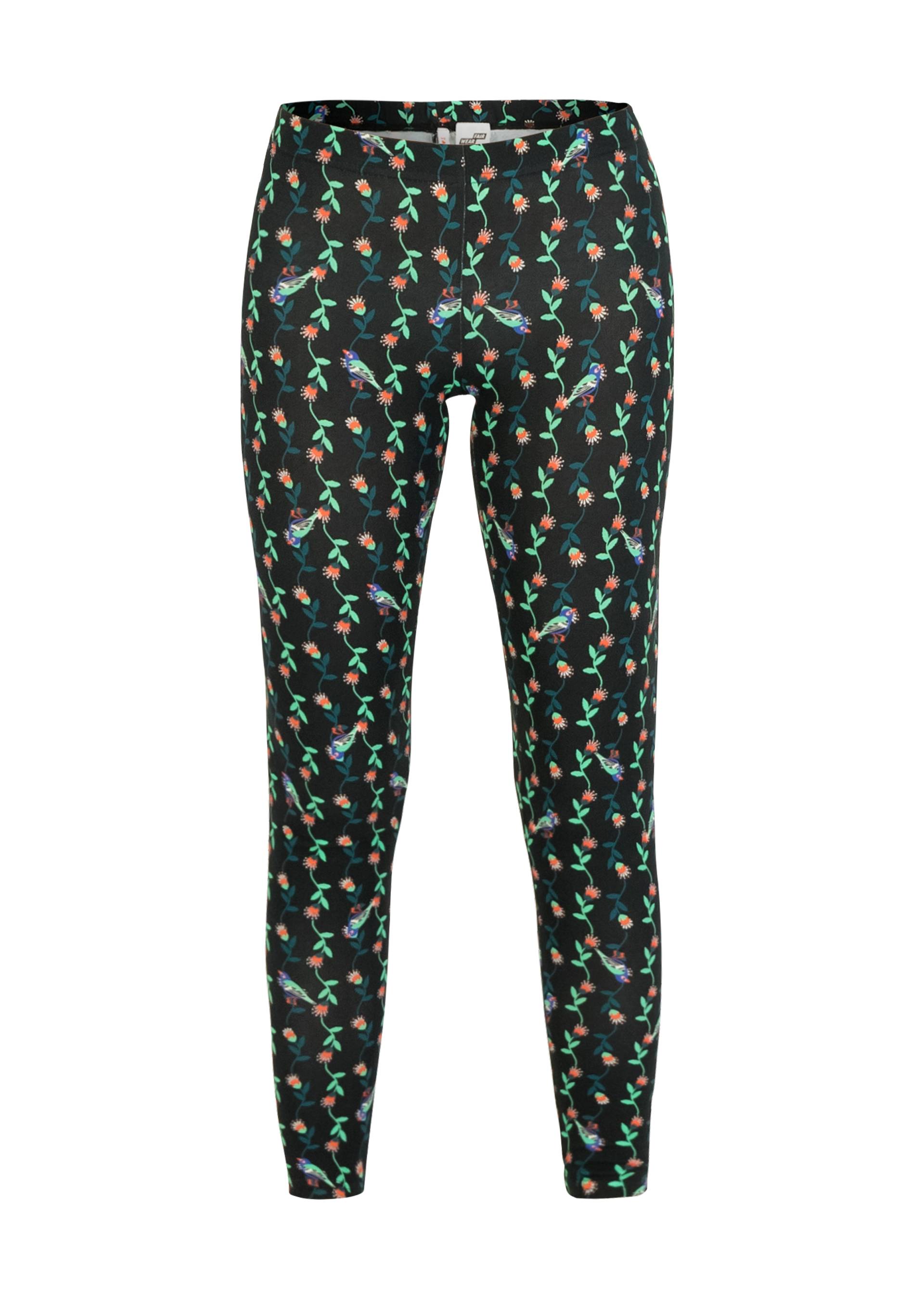 Cotton Leggings Lovely Legs, enchanted garden, Leggings, Black