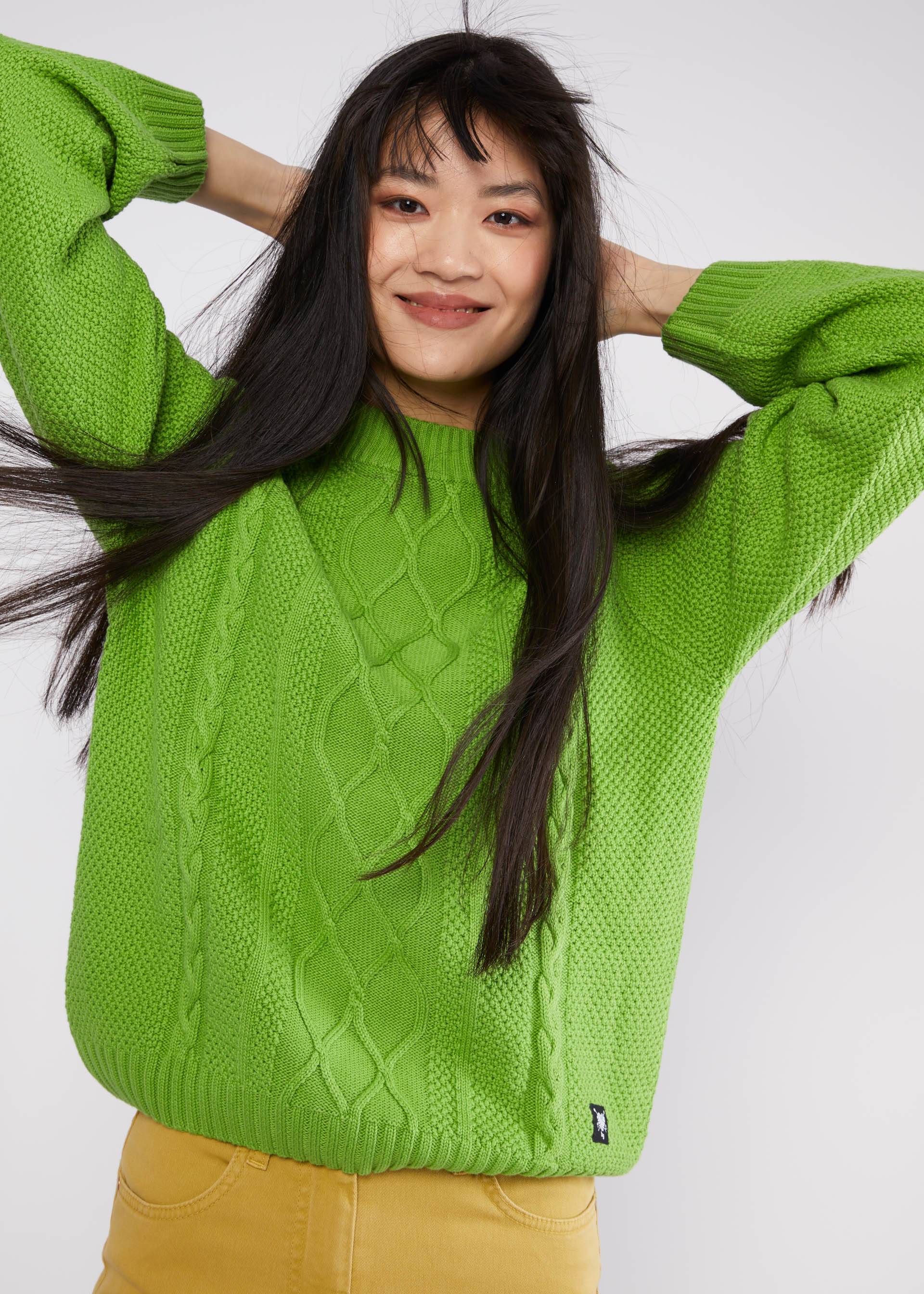 Knitted Jumper Easy Aranella, fairest of them all knit, Knitted Jumpers & Cardigans, Green