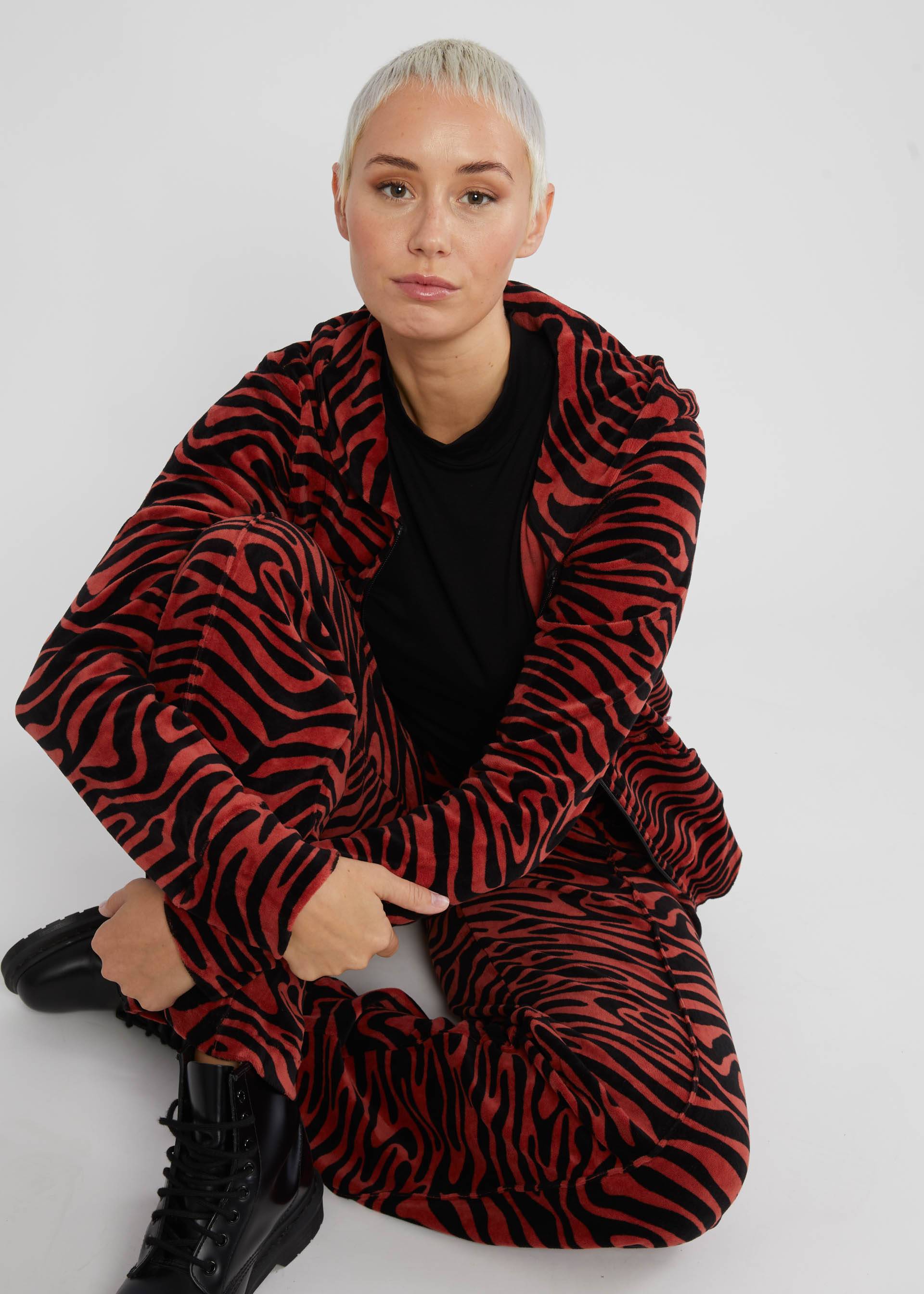 High-Waist-Hose Palace Party, wild heart, Hosen, Rot