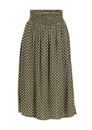 Summer Skirt Ease of Peace, botanical mosaico, Skirts, Black