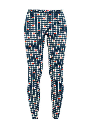 Cotton Leggings a step in the dark, picking apple, Trousers, Blue