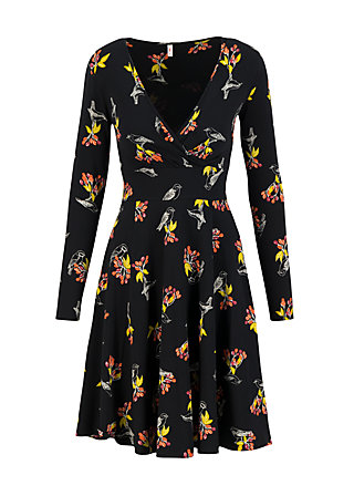 Herbstkleid autumn saloon, berrie birds, Kleider, Schwarz