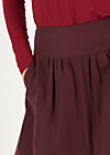 Circle Skirt logo woven skirt, winter wine, Skirts, Red