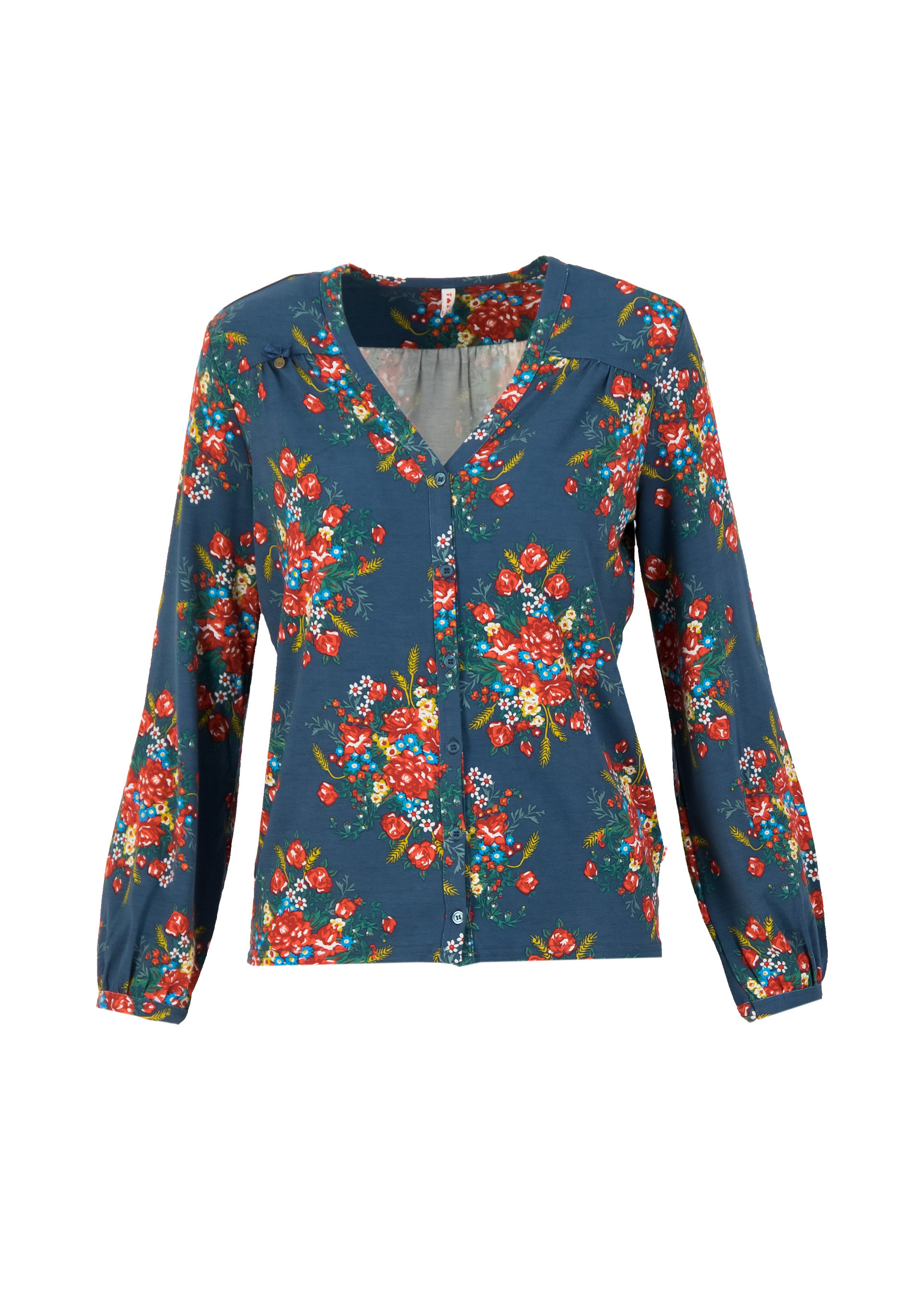 Bluse oh deer, happy harvest, Blusen & Tuniken, Blau