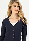 Cardigan save the world, blue solid, Knitted Jumpers & Cardigans, Blue