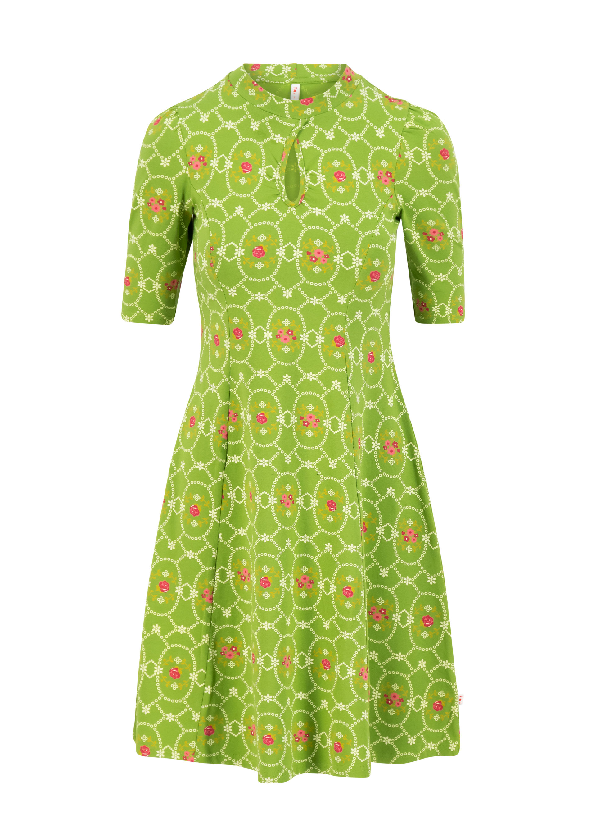 Mini Dress tree of life, flowery willow, Dresses, Green