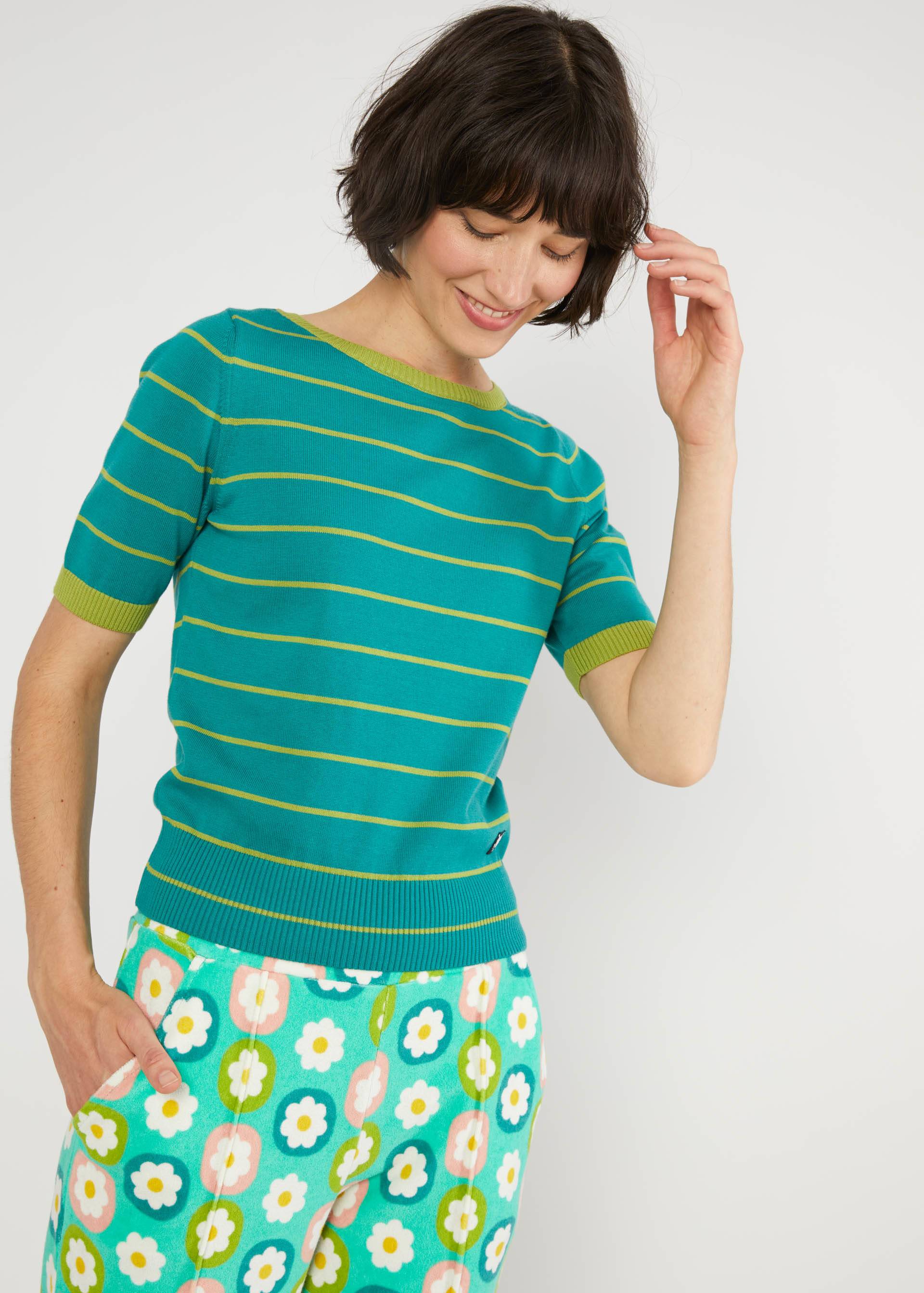 Slacks Bell Bottom Beauty, fresh spring blossom, Trousers, Green