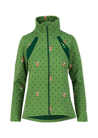 Fleece Jacket cosyshell turtle, english garden, Jackets & Coats, Green