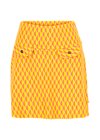 Mini Skirt Flip and Flap, honey cumb, Skirts, Yellow