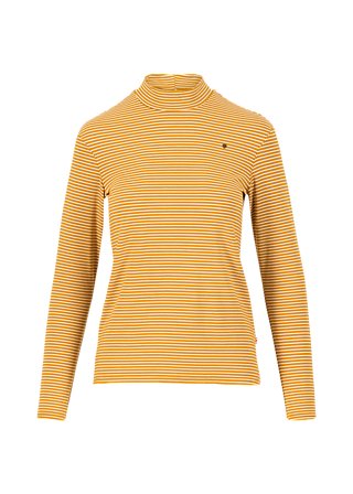 Longsleeve lonely lips turtle , soft golden stripes, Tops, Yellow