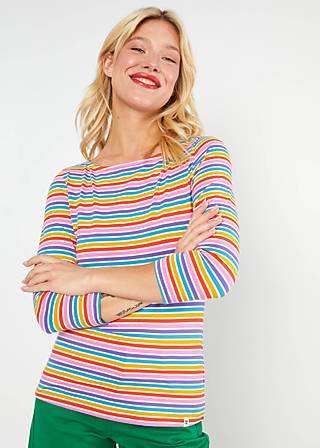 Streifenshirt Oh Marine, coral rainbow stripes, Shirts, Lila
