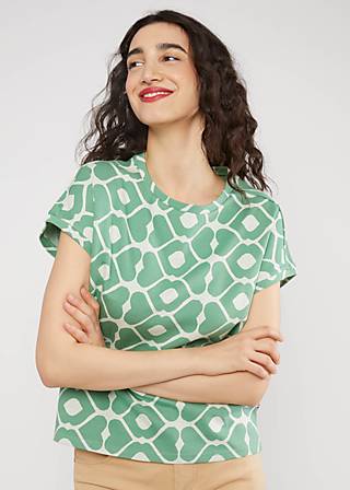 T-Shirt Teesily, loving kiss green, Shirts, Blau