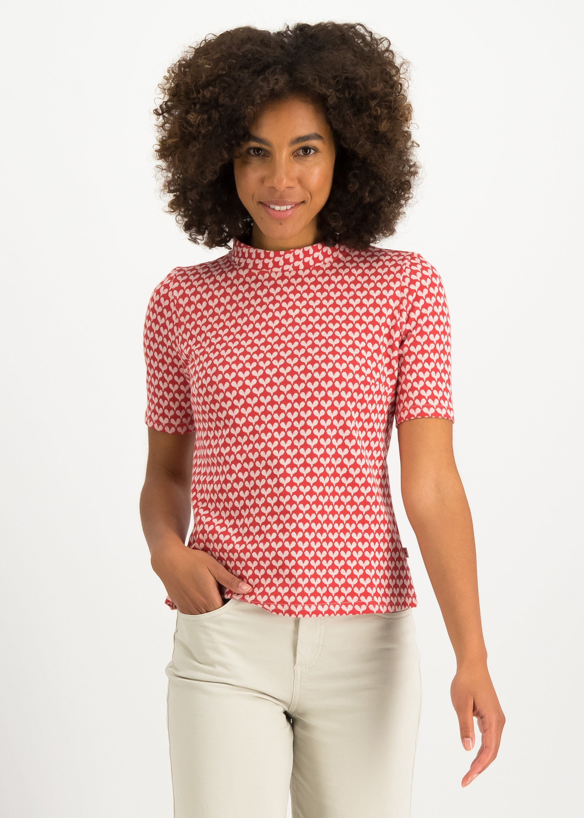 Shirt Tiny Sixties Crew, sweet red hearts, Shirts, Rot