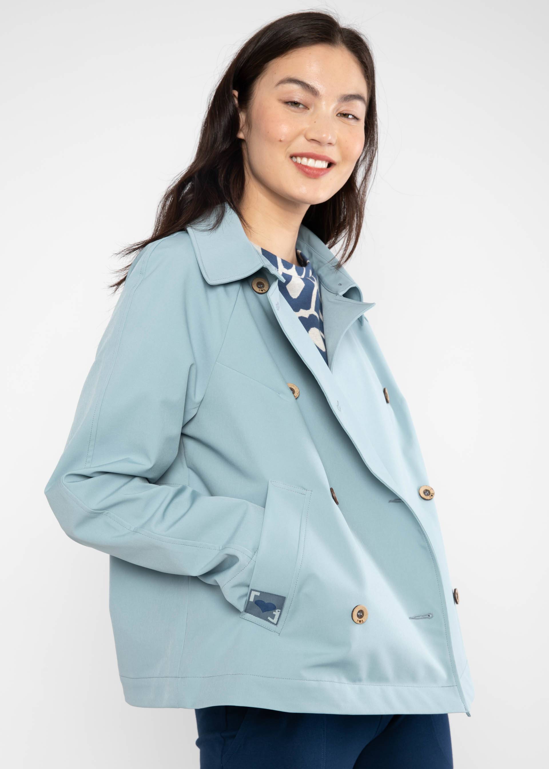 Soft Shell Jacket Tiny Trench, budgie light blue, Jackets & Coats, Blue