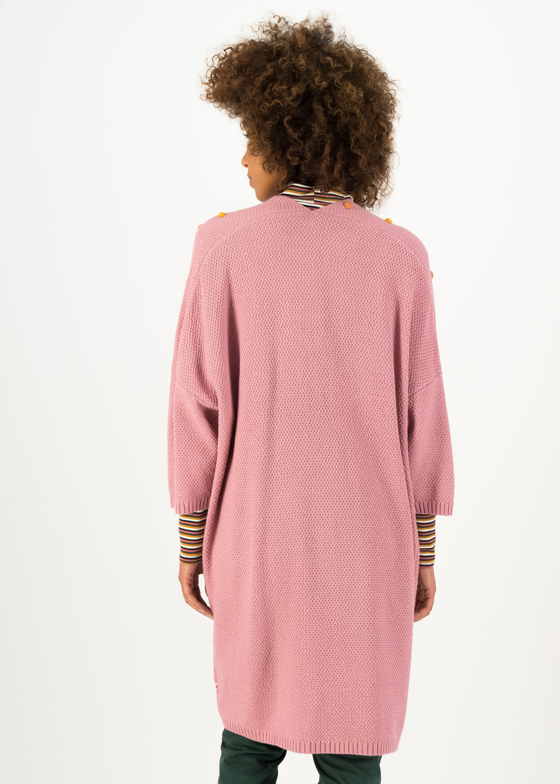 Lange Strickjacke veranda rendez-vouz, soft rose, Strickpullover & Cardigans, Rosa