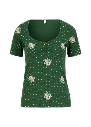 T-Shirt Balconnet Féminin, rosie roses, Tops, Green