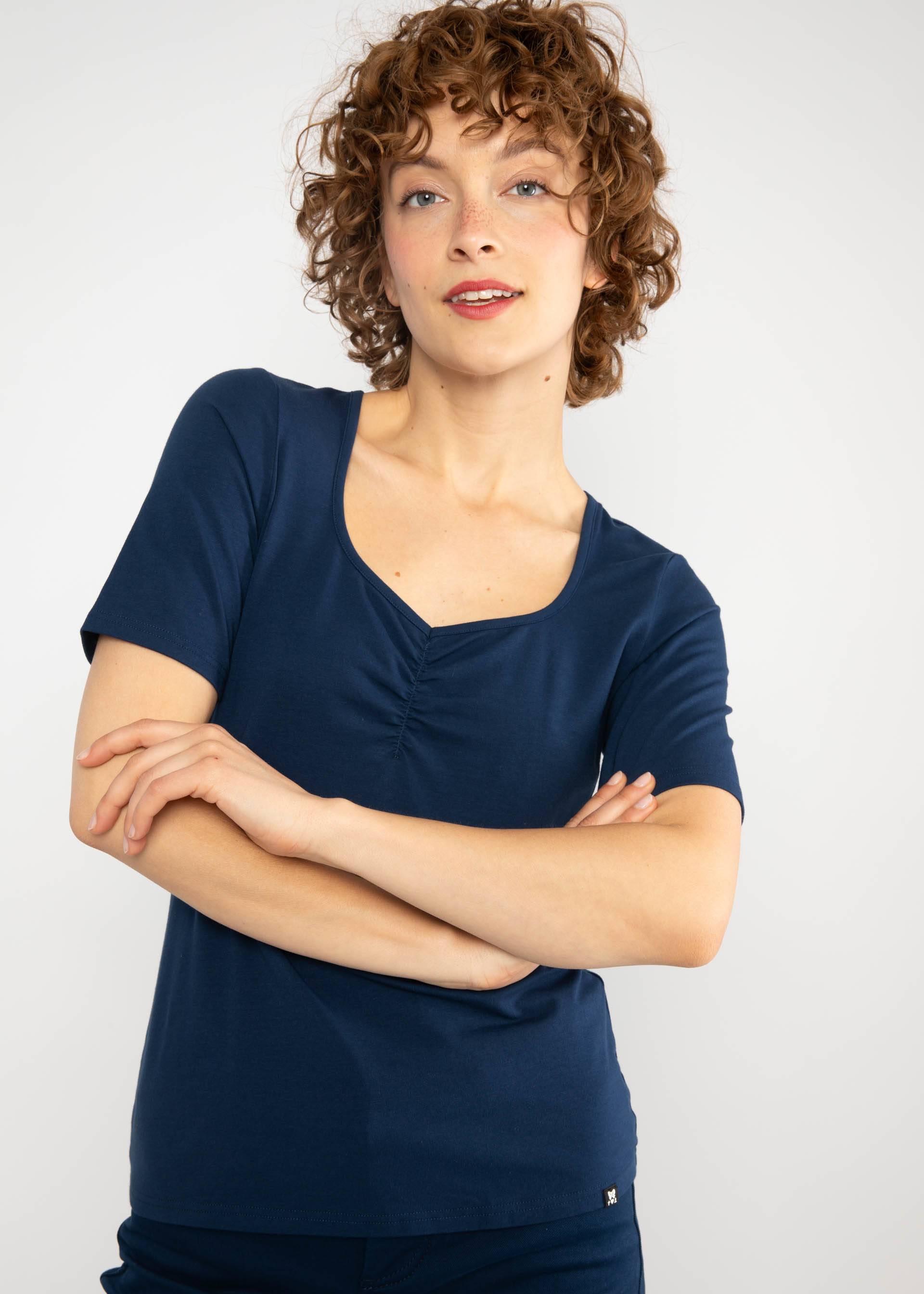 T-Shirt Balconnet Féminin, dark ultramarine blue, Tops, Blue