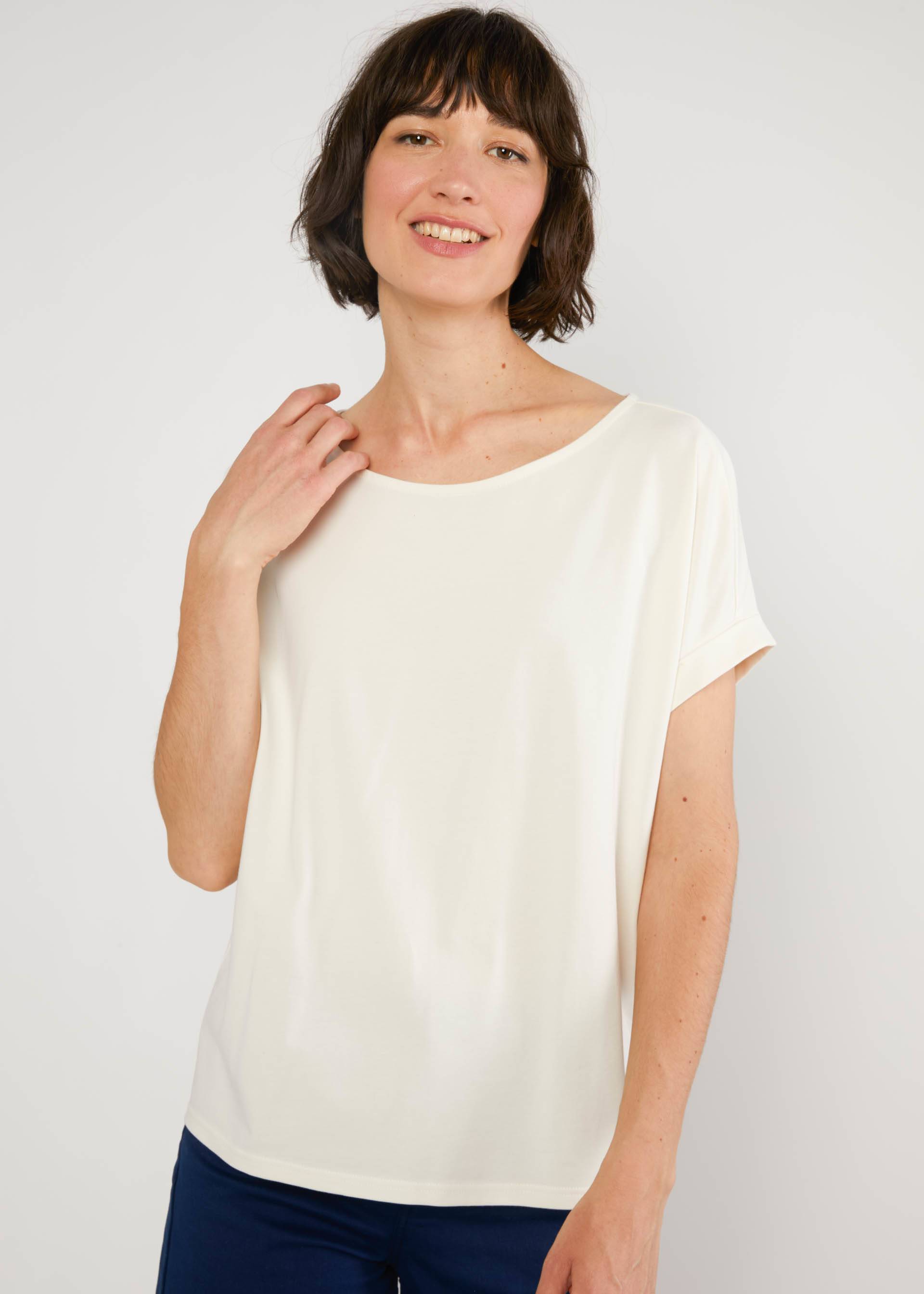 Jersey Top Glow and Grow, fluffy cotton white, Tops, White