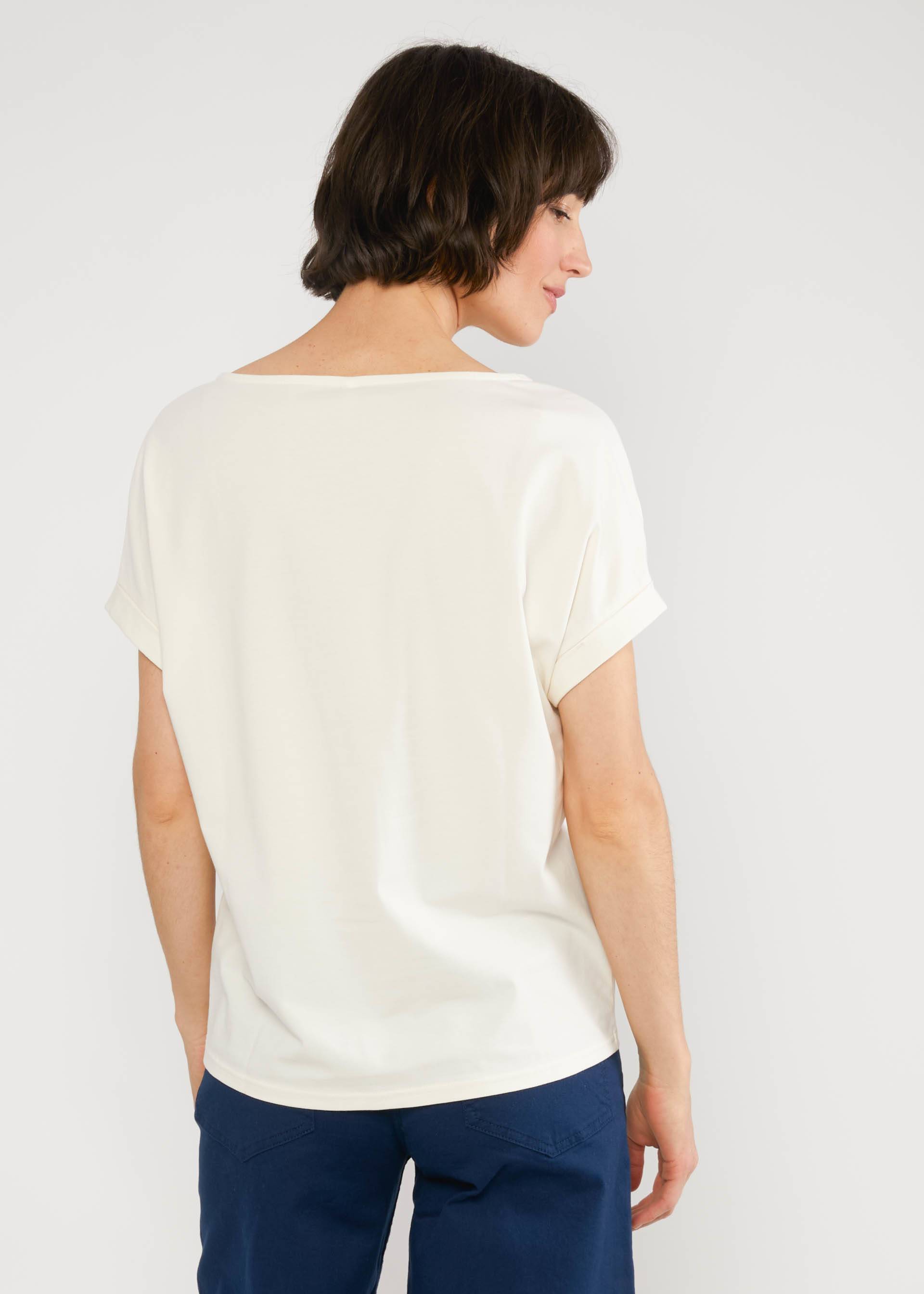 Jersey Top Glow and Grow, fluffy cotton white, Tops, White