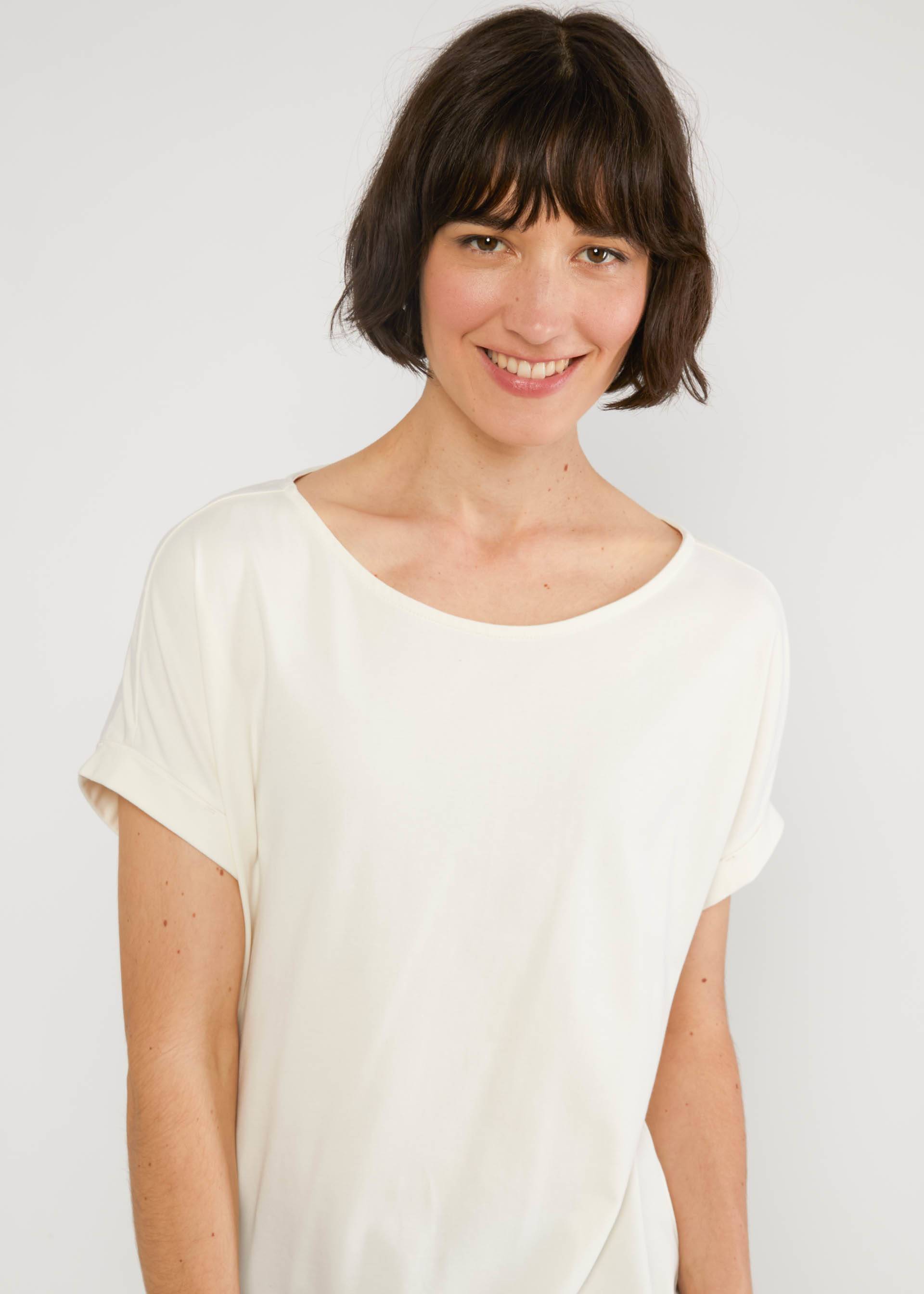 Jersey Top Glow and Grow, fluffy cotton white, Tops, White